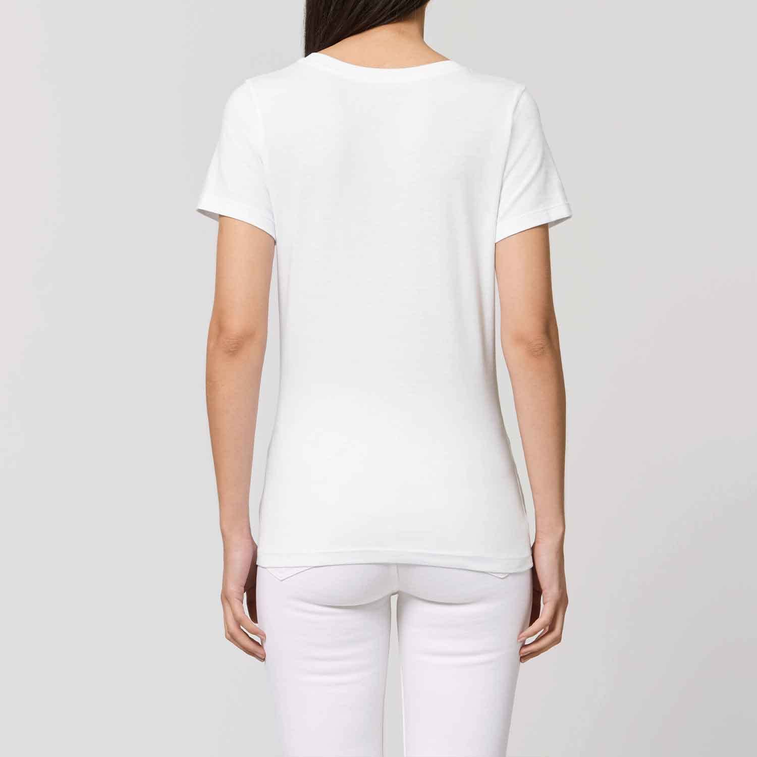 Damski T-Shirt Expresser - Beach Please - Sportowy styl Street-Style Basic T-Shirt z bawełny organicznej na wiosnę i lato