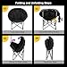 Northroad Oversized Camping Moon Chair, Outdoor Padded Saucer Folding Round Chair, Supports up to 400 lbs for Outdoor Hiking Fishing Picnic Lawn