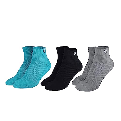 Image of KUE Compression Ankle Socks for Men & Women | Sports & Running Socks with Arch Support, Pain Relief & Improved Blood Circulation | Daily Use, Moisture Wicking, Nylon Fabric