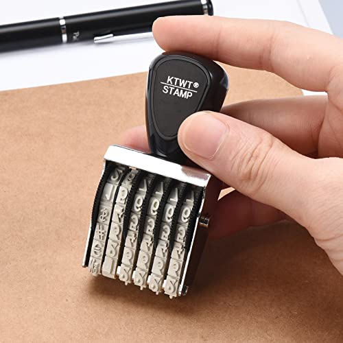 6 Digits Rubber Number Stamp, Date Stamp, Office Stamp, Rotating Stamp, Office Business Stamps #TOP3