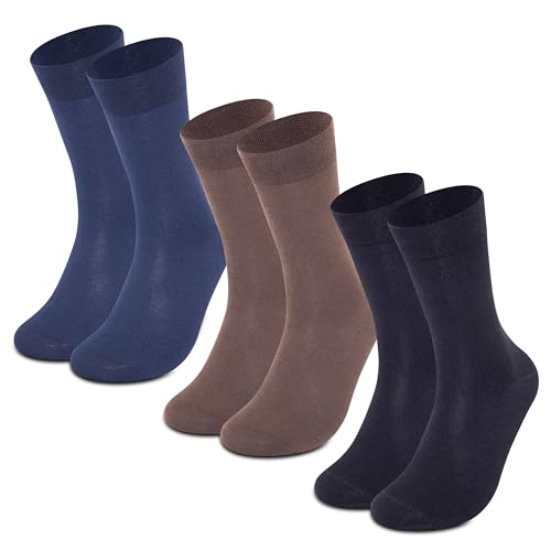 Supersox Men Calf Length Combed Cotton Formal/Office Calf Socks Combo, Made With Breathable, Anti Odour & Moisture Absorbent (Pack Of 3), Assorted