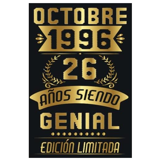 Octubre 1996, 26 Años Siendo Genial: Regalo de 26 cumpleaños para mujeres y hombres, regalo de 26 cumpleaños para él/ella, Cuaderno Diario | regalos de Octubre...