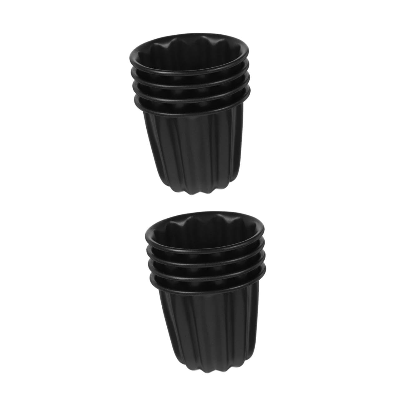 COLLBATH 8stücke Muffin Backformen Antihaftbeschichtet Für Canele Und Pudding Hochwertige Backzubehör Für Zuhause Und Restaurant