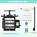 HAADID Rolling Mill for Jewelry, 110MM Width, 3-in-1 Manual Roller Mill Machine with Hand Crank, for Metal Stretching, Wire Shaping, Printing Embossing Patterns Textures