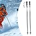 Menolana 2X Ski Poles for Men Women Sturdy Wear Resistant Trekking Canes Walking Sticks for Trekking Camping Skiing Outdoor Adventures, 120 cm