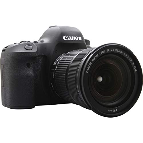 Canon EOS 6D MK II - Cámara Digital réflex de 26.2 MP (Pantalla táctil de 3.0'', WiFi, Bluetooth, Dual Pixel CMOS AF, vídeos Time-Lapse en 4K) Negro - Kit Cuerpo con Objetivo EF 24-105 IS STM