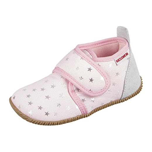FALKE Unisex Kinder Hausschuh-Socken Catspads, Baumwolle Merinowolle, 1 Paar, Grau (Asphalt Melange 3180), 27-30 (3-6 Jahre) 4 GIESSWEIN Mädchen Salsach Hohe Hausschuhe, Candy 366, 30 EU
