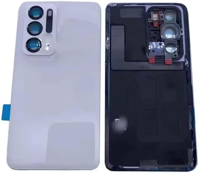 YOOOKOOO Compatible Rear Back Cover for Oppo Find N – Battery Door Housing Replacement Part (Purple with Lens)