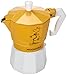 Excelsa Penauts Caffettiera Woostock 3 Tazze, Alluminio, Giallo, 9x15x15 cm