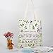 FUSTMW Plant Canvas Tote Bag Plants Gifts for Plant Lovers Shopping Bag Gift for Gardening Lovers Reusable Grocery Shoulder Bags (Plant Tote)