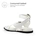 DREAM PAIRS Womens Strappy Sandals Flat Thong Comfortable Footbed Platform Summer Fashion Vocation Shoes,Size 7,White,SDFS26015W