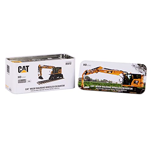 Diecast Masters 85612 - Caterpillar Mobilbagger M323F + Zubehör, detailgetreues H0 CAT Baufahrzeug in Metallbox, Maßstab… – Bild 6