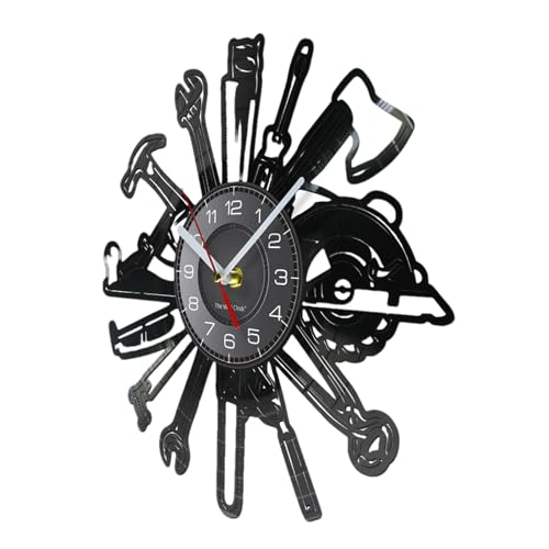 Horloge avec motif d'outils au design annulaire et structure robuste - 2