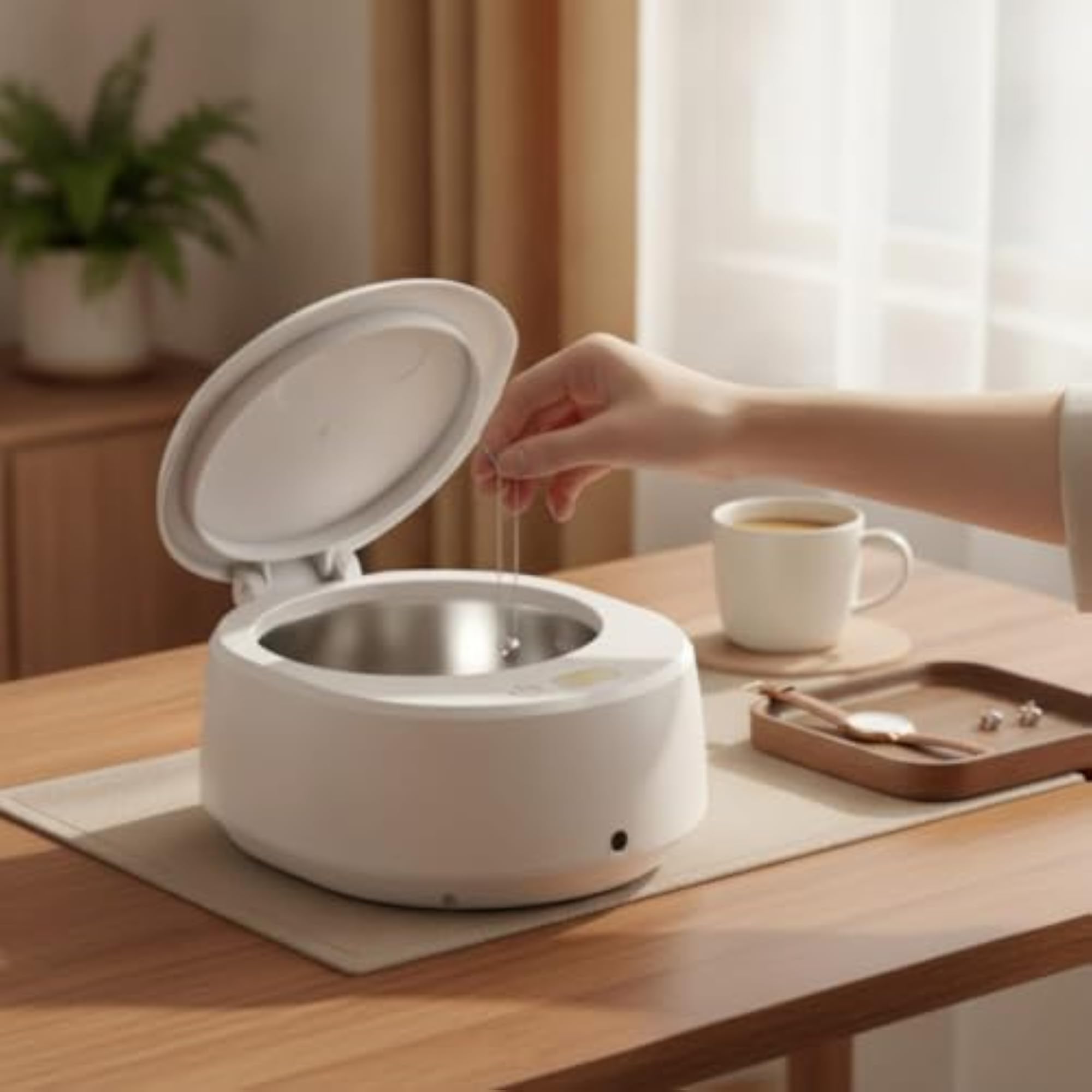 Compact Sonic Jewelry Cleaner for Home & Travel