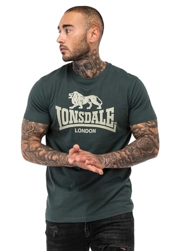 Lonsdale Herren T-Shirt Normale Passform ST. ERNEY Green/Green L