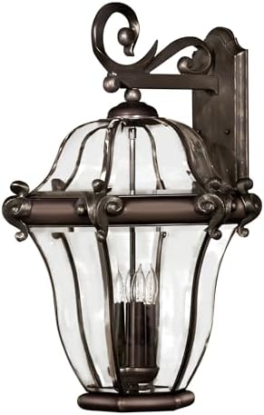 Hinkley San Clemente Traditional Four Light Extra Large Outdoor Wall Mount, Copper Bronze