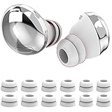 Delidigi Ear Tips for Galaxy Buds Pro, 6 Pairs Double Flange Silicone Eartips Earbuds Earplug Replacement Accessories Compatible with Samsung Galaxy Bus Pro 2021 S/M/L Size (6 Pairs Grey)
