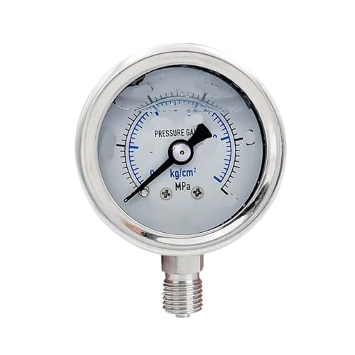Manomètre 0-16mpa YN-40BF acier inoxydable résistant aux chocs pour circuit hydraulique