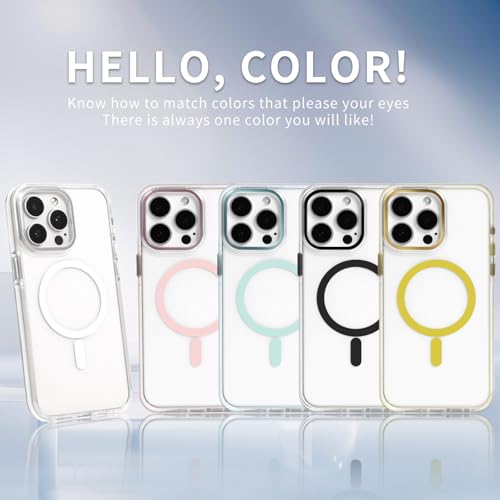 Coque iPhone 16 Pro MagSafe transparente anti-chocs bleu clair 6,3"