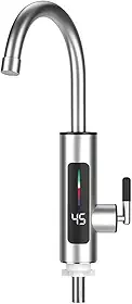 Torneira Elétrica Para Cozinha Banheiro Com Visor de Temperatura Regulagem e Giratória 360° Aço Inoxidável 110V(220V regulagem)