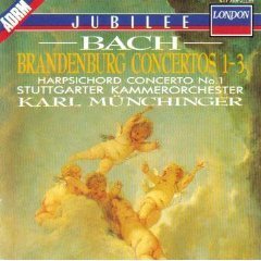 Brandenburg Concerti 1-3 [Audio CD] Bach; Munchinger and Stuttgart Chamber Orchestra