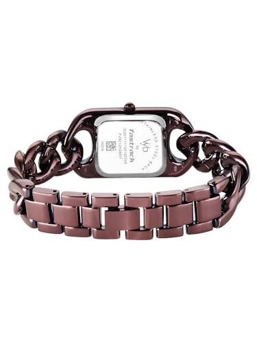 Image of Fastrack Vyb Prodigy with Quartz Analog Brown Dial Chocolate Brown Alloy Strap Watch for Girls - FV60125QM01W