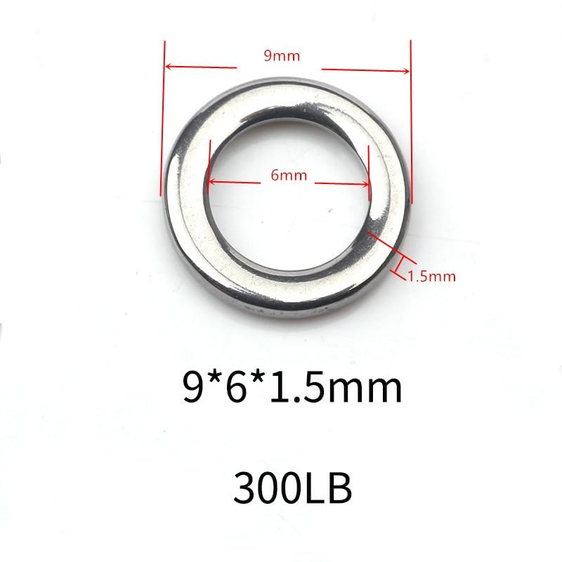 Anillas de acero inoxidable sin costura 200 pcs miniatura 7