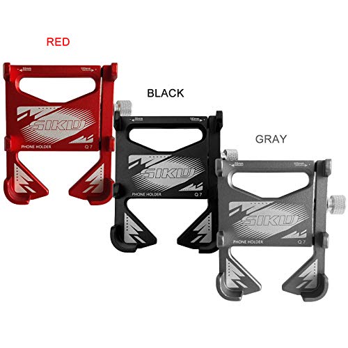 Suporte para telefone, Andoer Suporte para telefone de bicicleta em liga de alumínio Suporte de tele