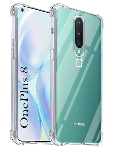 Image of Jkobi Back Cover for OnePlus 8 (Shockproof Crystal Clear Anti Yellow Case | Drop & Camera Protection | Hard Polycarbonate)