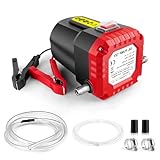 12V Dieselpumpe - Elektro Ölpumpe Selbstansaugende Transportpumpe für LKW, Traktor, Boot & Auto | Schneller Kraftstofftransfer mit Auslaufsicherem Design, Portabel & Vielseitig Einsetzbar