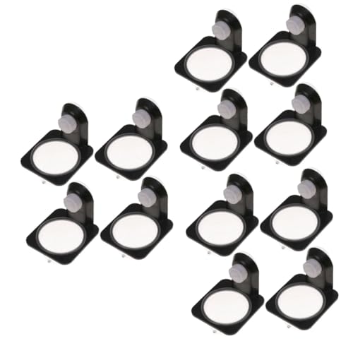 MERRYHAPY 12個 爬虫類用フィーダー 亀の餌 爬虫類ボウル 丼 アクセサリー 爬虫類マット ダブル クモ トカゲ フードボックス フード ケース フードケース ペットボウル Black