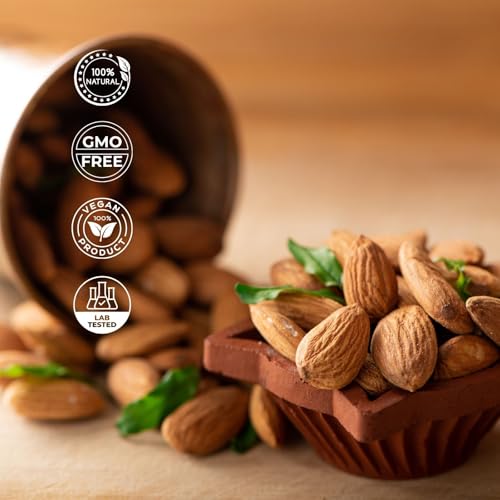 Image of Hobby Raw California Almonds 250g (Pack of 3) | Raw Whole American Badam Giri | Handpicked Crunchy Dry Fruits | Rich in Protein, Magnesium & Fiber | Healthy Snacking Nuts