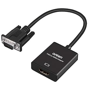 Onten VGA zu HDMI Adapter – Schwarz