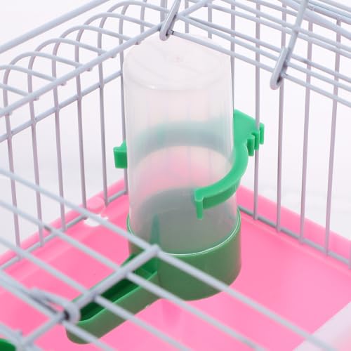 Image of BESPORTBLE Portable Bird Carrier Travel Cage with Perch Food Box Water Dispenser Lightweight Small Bird Cage for Parrots and Lovebirds 9.29X6.57X6.29In