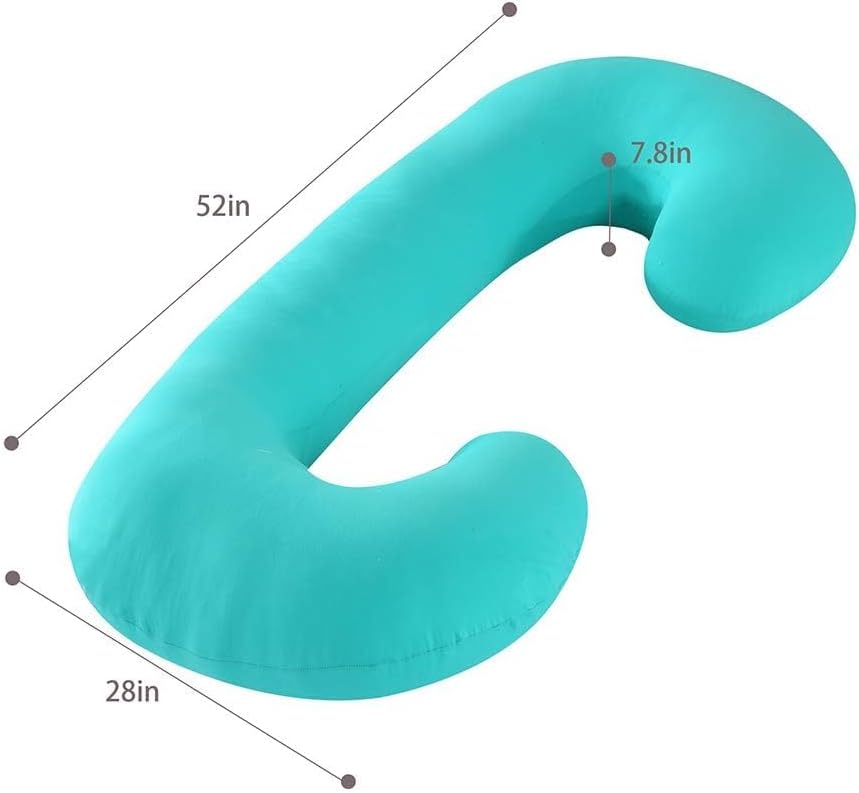 yoyomax Pregnancy Pillows, Full Body Maternity Pillow Memory Foam Pregnancy Pillow with Removable, Pregnancy Pillows for Sleeping,C-Lakeblue