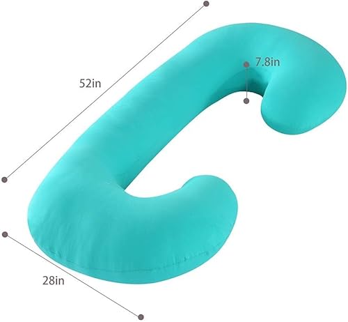 Miniatura 7 de yoyomax Almohadas de embarazo, almohada de maternidad de cuerpo completo, almohada de embarazo de espuma viscoelástica con almohadas extraíbles,