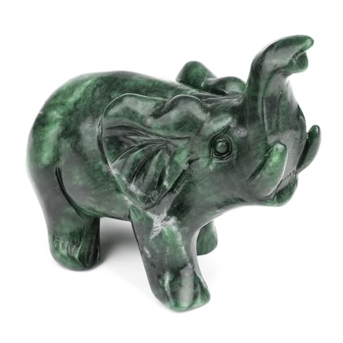 Estatua de Elefante de Jade para Decoración miniatura 2