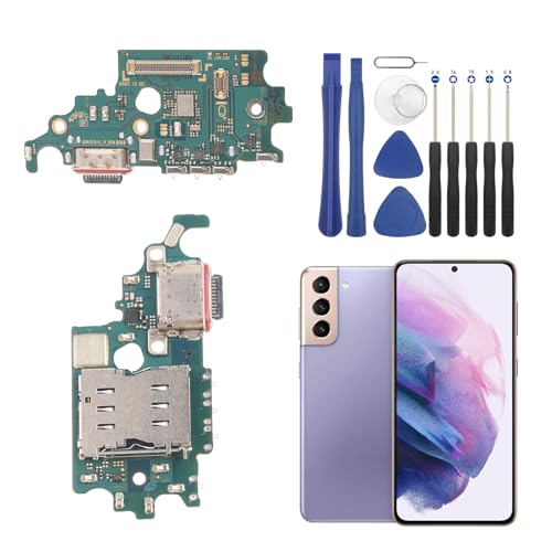 YHX-US Charging Port Replacement for Samsung Galaxy S21 5G G991U USB Dock Connector Flex Cable Replacement for Samsung Galaxy S21 5G 2021 with Screwdrivers