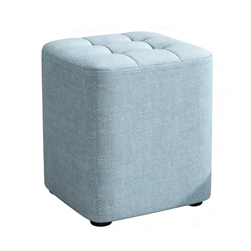 ZPRYZHD Reposapiés Otomano con Asiento Cómodo,Taburete Reposapies, Compacto y Compacto, para Sala de Estar y Dormitorio(Blue,Large)