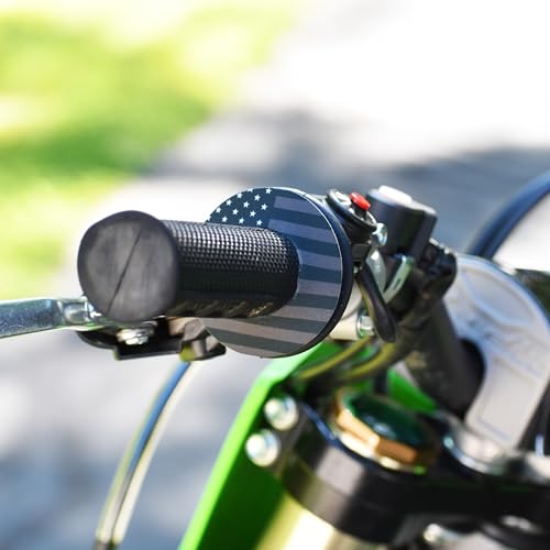 Image of Gripdonuts.com Premium Grip Donuts for Dirt Bike Motorcycle MX BMX - American Flag (2 Variations)