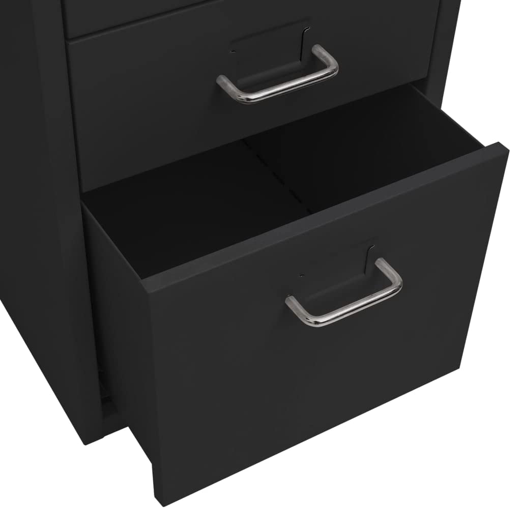 Verrijdbaar ladeblok, staal - eurokraft basic: 1 pennenbak, 1
