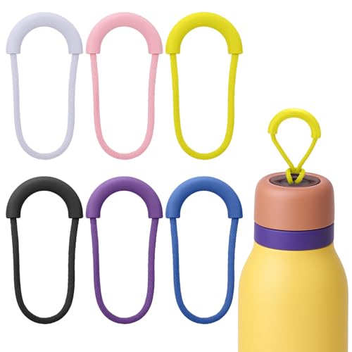 Mity rain Bottle Handle Loop Replacement for Owala FreeSip Twist 18oz 24oz, Water Bottle Cap Carry Loop Handle (6PCS Loops)
