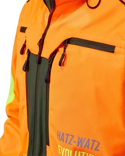 Parforce Jagdjacke Hatz-Watz Waterproof Signalorange/Oliv, L