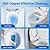 Sagry 50 Counts Disposable Toilet Bowl Wand Refills, 5X Cleaning Power Toilet Cleaner Refill Pads, Deep Cleaning, No Falling Apart, Fresh Fragrance, Compatible with Most Toilet Brushes