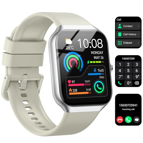 Montre connectée homme Jugeman avec grand écran HD de 1.96 pouce et appels Bluetooth