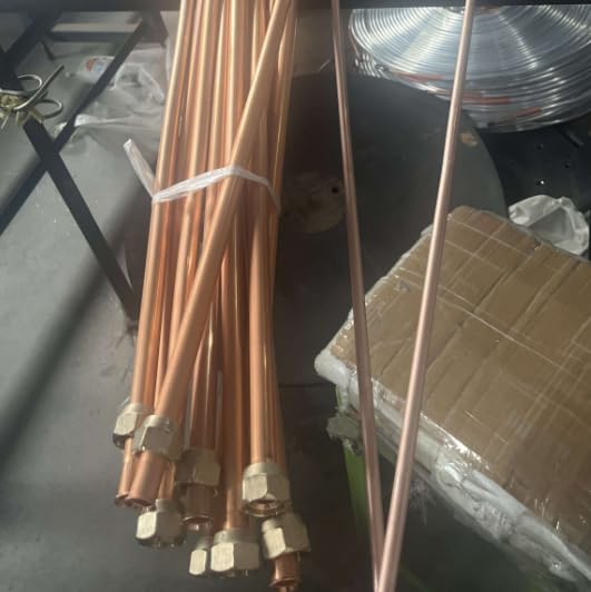 Kupfer Kupferrohr-Trennlinie 5/8 '' 3/8 '' Klimaanlagenrohre Armaturen Paar Spulenrohr - 2M