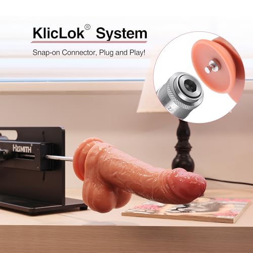 Godemichet incurvé Hismith en silicone double densité pour un plaisir réaliste sans effort