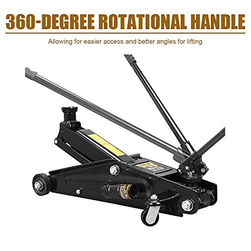 Hpdmc 3 Ton (6,000 Lb) Capacity, Black Jack Hydraulic Trolley Service/Floor Jack (Fits: Suvs And Extended Height Trucks) #TOP3