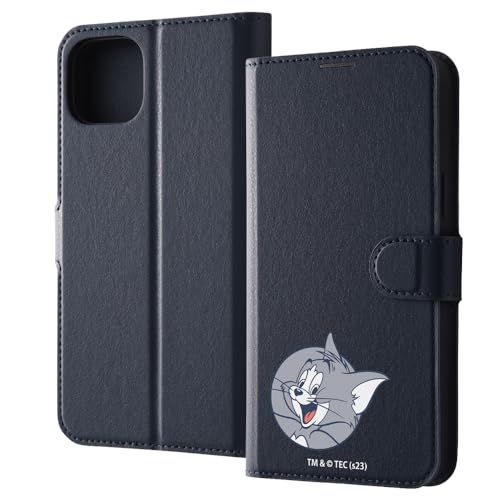 イングレム iPhone 15 Plus 用 ケース トムとジェリー 手帳型 iPhone15Plus 用 アイフォン15プラス 用 レザー ソフト ハード スマホケース キャラクター かわいい 可愛い カード収納 トム_ひょっこり