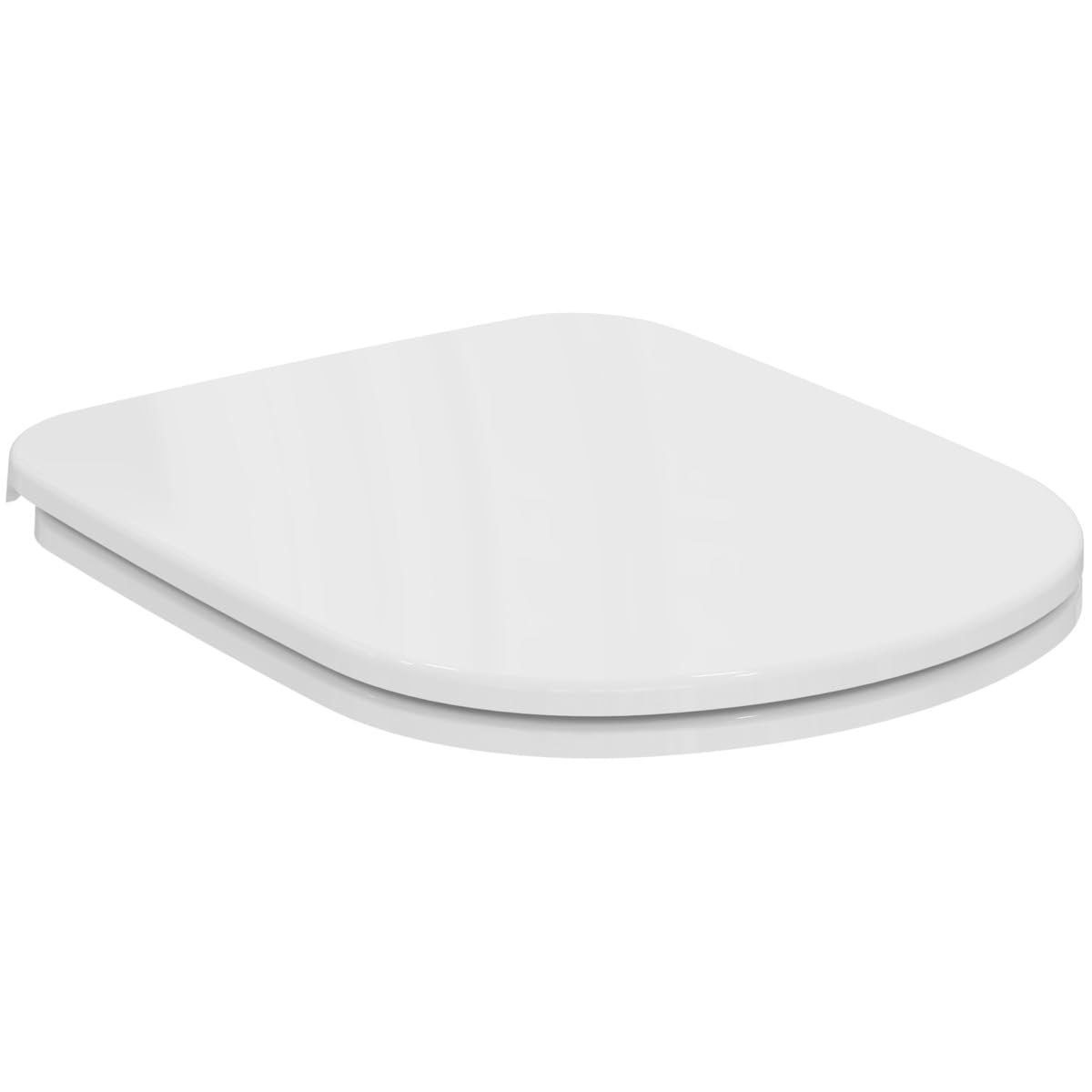 Ideal Standard Gemma 2 sedile per WC con forma a D sottile – Bianco (Alpin)